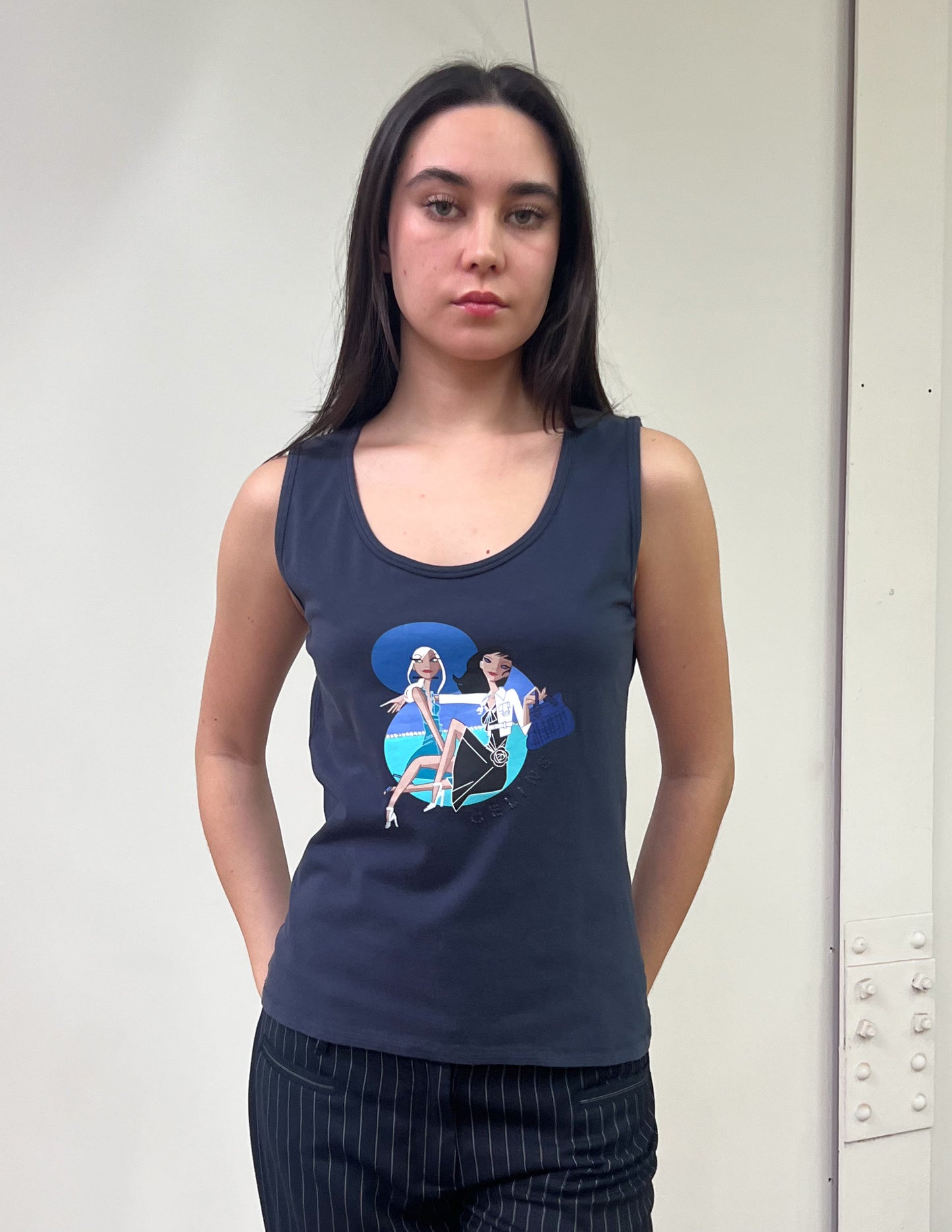 Vintage Céline Girl Graphic Tank