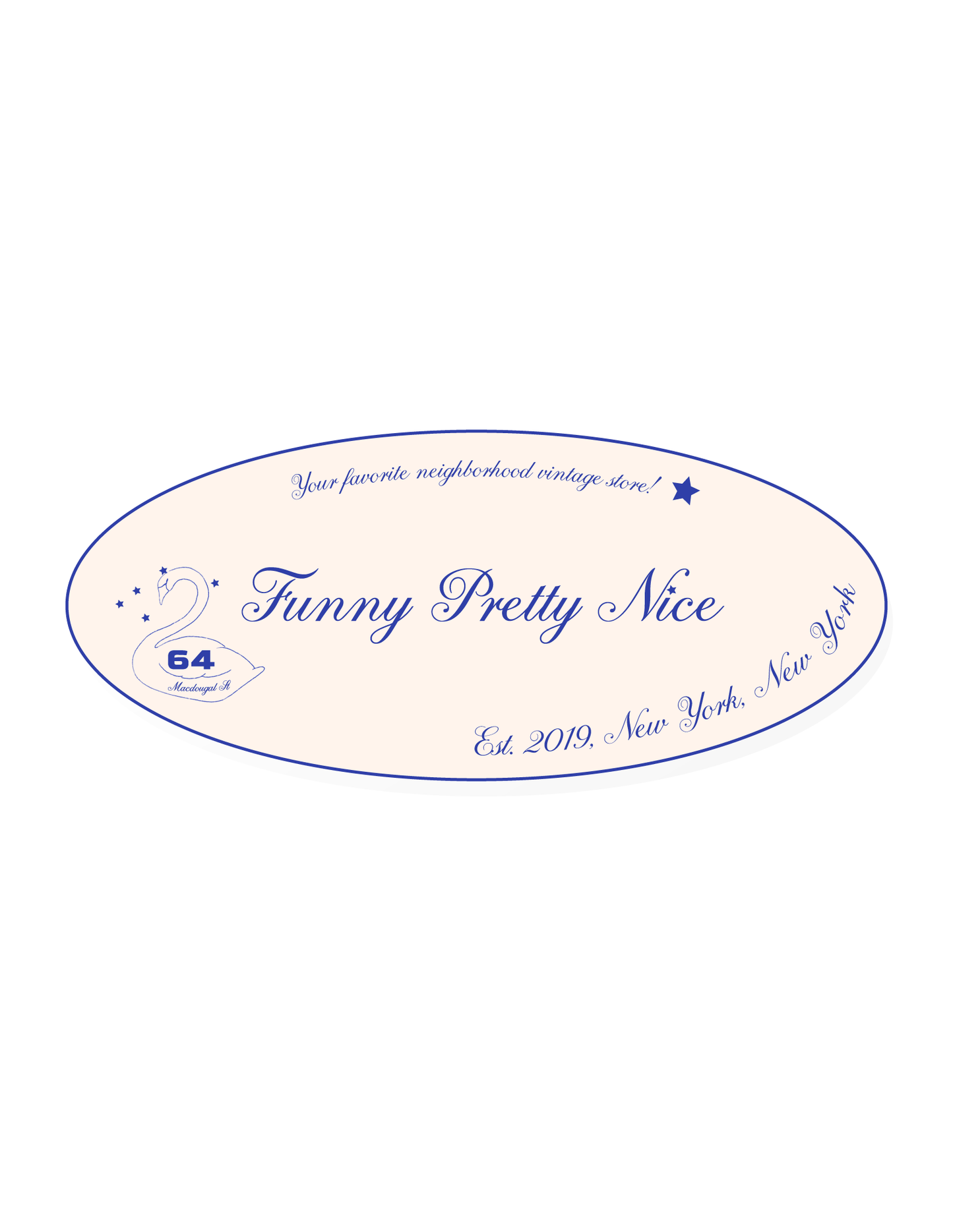 Your Favorite Neighborhood Vintage Store Sticker