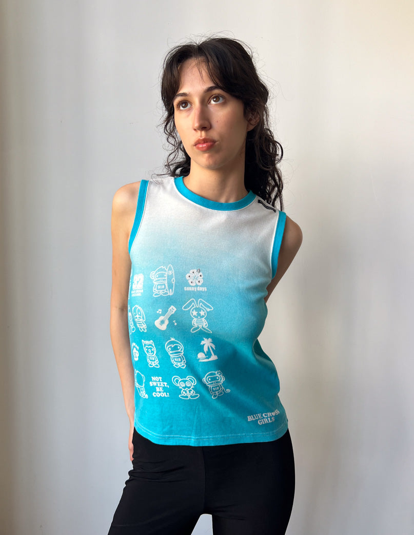 Blue Cross Ombre Tank