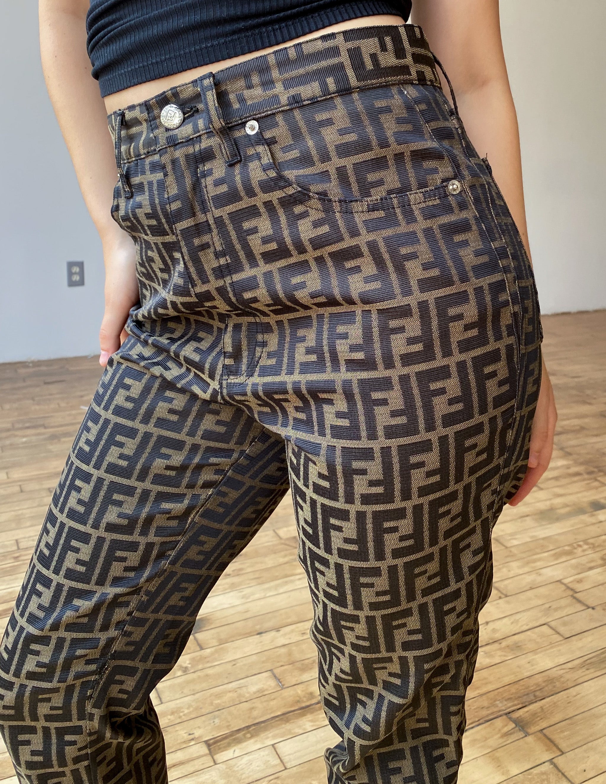 Fendi Zucca All Over Print Pant Funny Pretty Nice