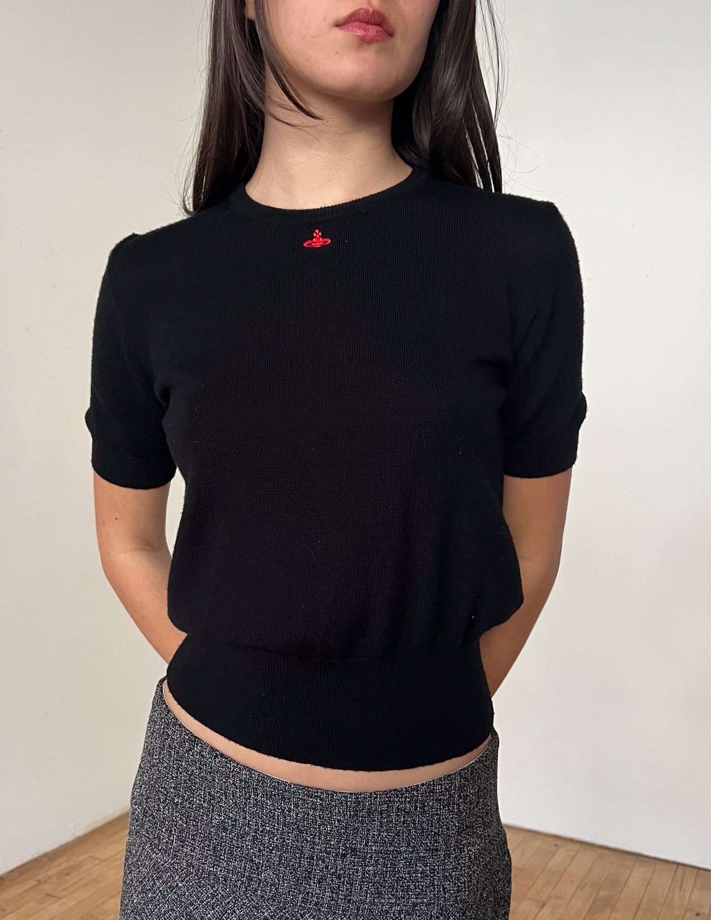 Vivienne Westwood Red Label Black Short Sleeve Sweater
