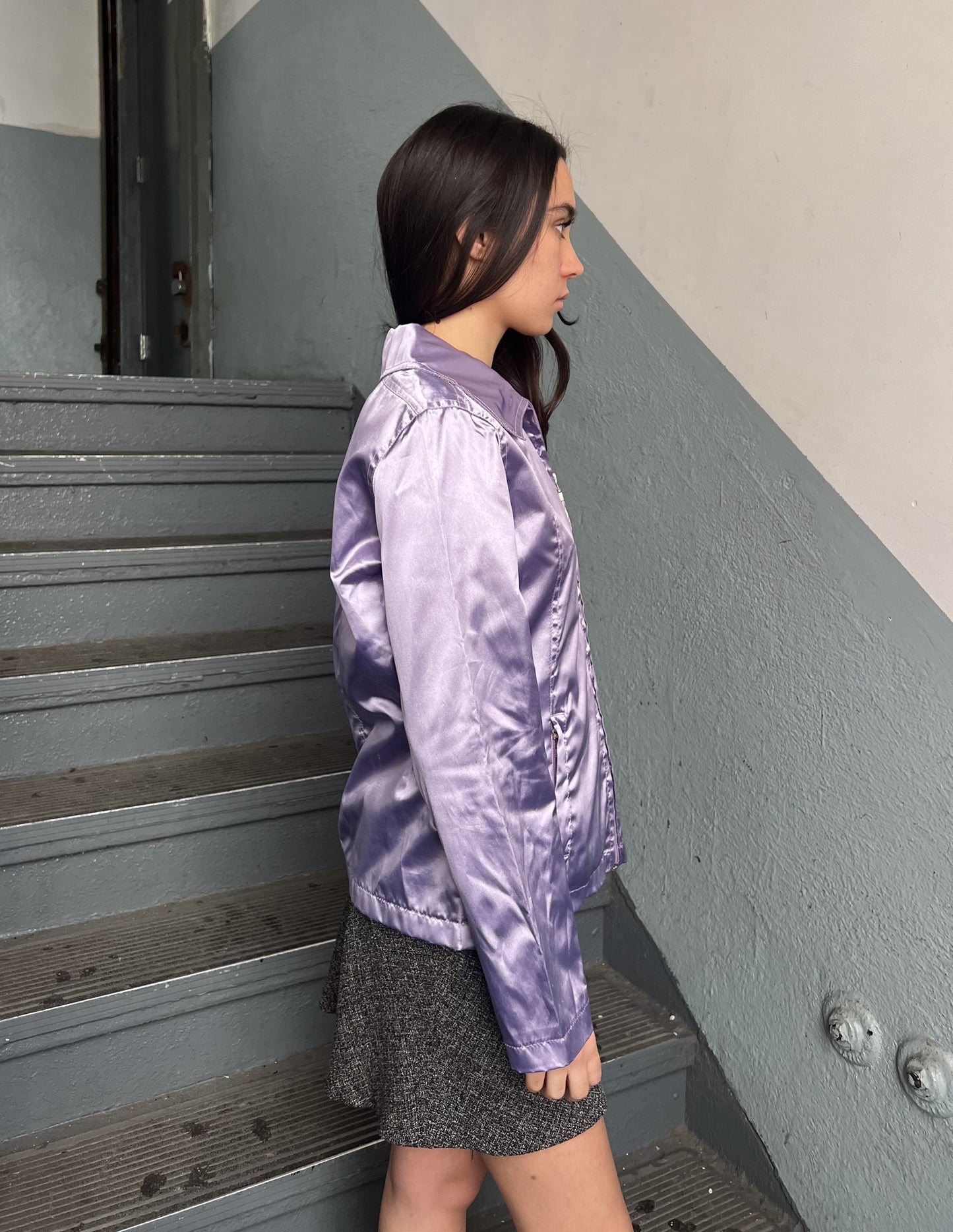 Essenza Purple Satin Jacket