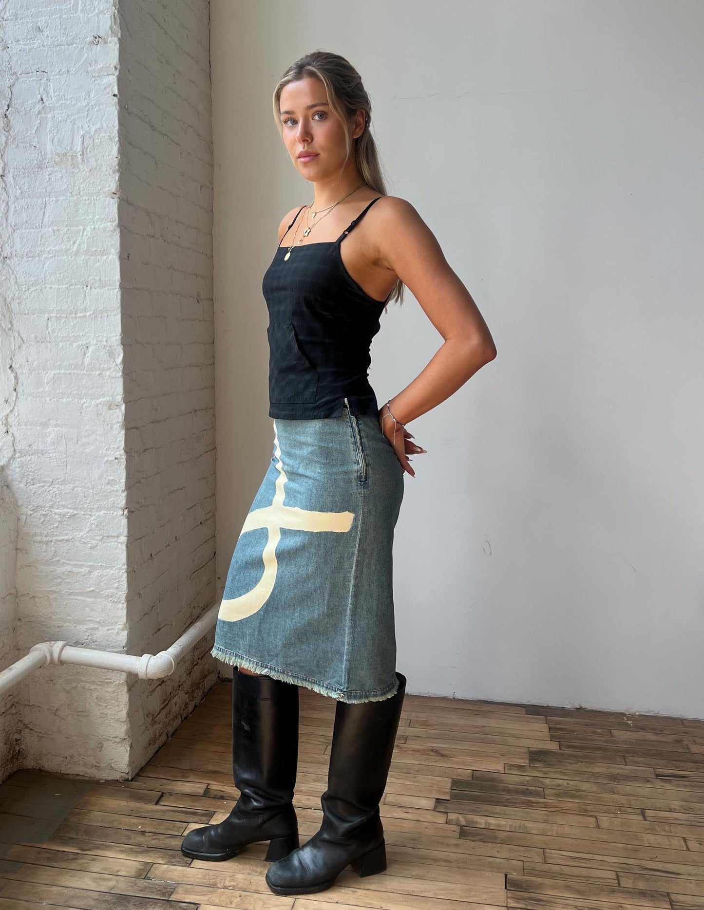 Miss Sixty Denim Midi Skirt