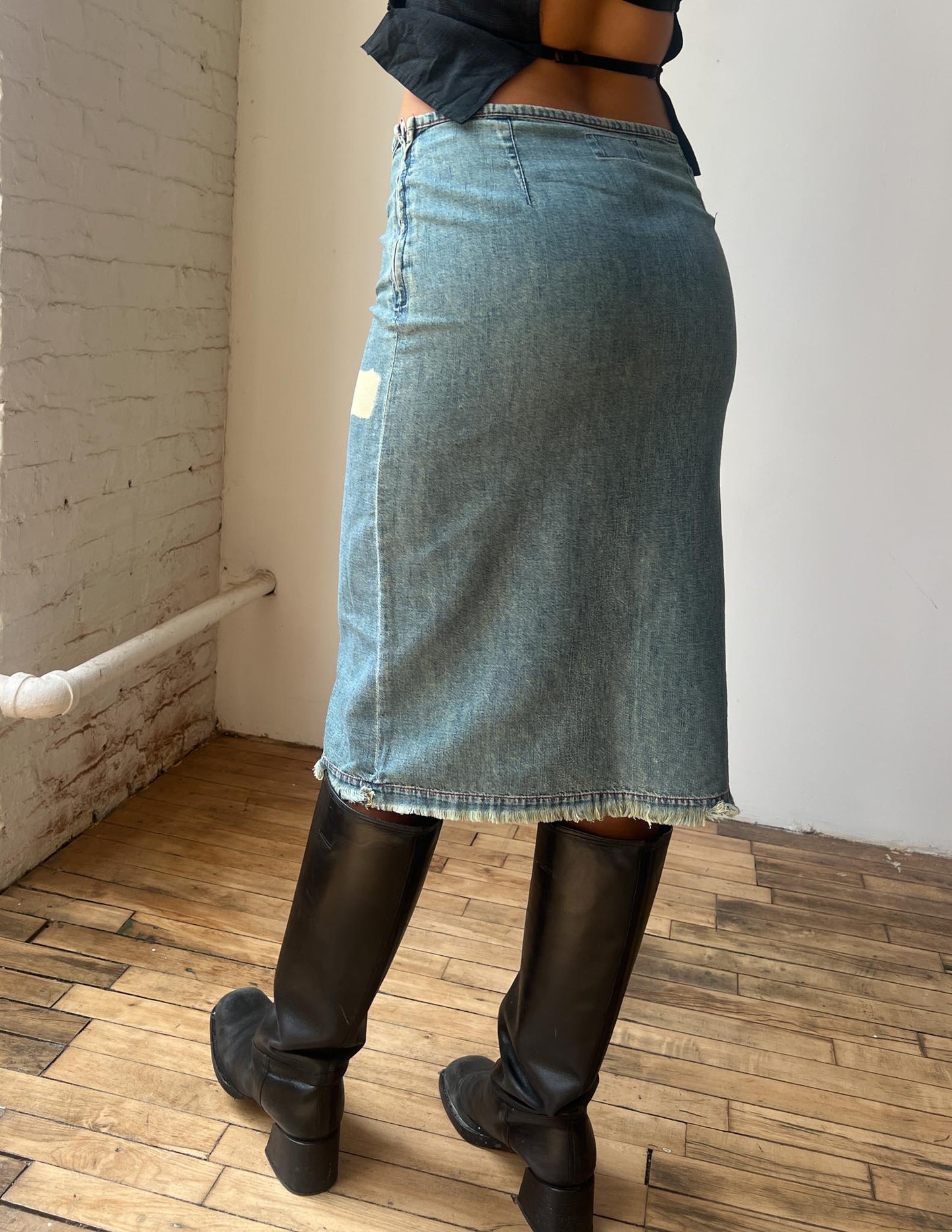 Miss Sixty Denim Midi Skirt