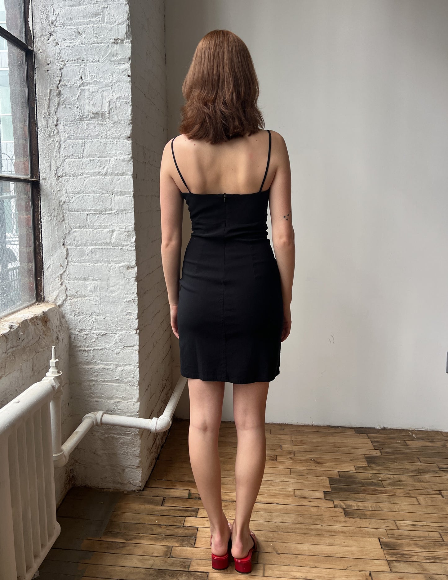 The Perfect Vintage 90s Black Mini Dress