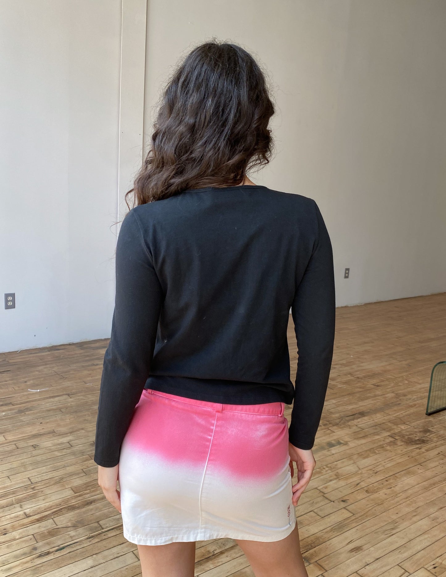 Fendi Jeans Pink Ombre Mini Skirt