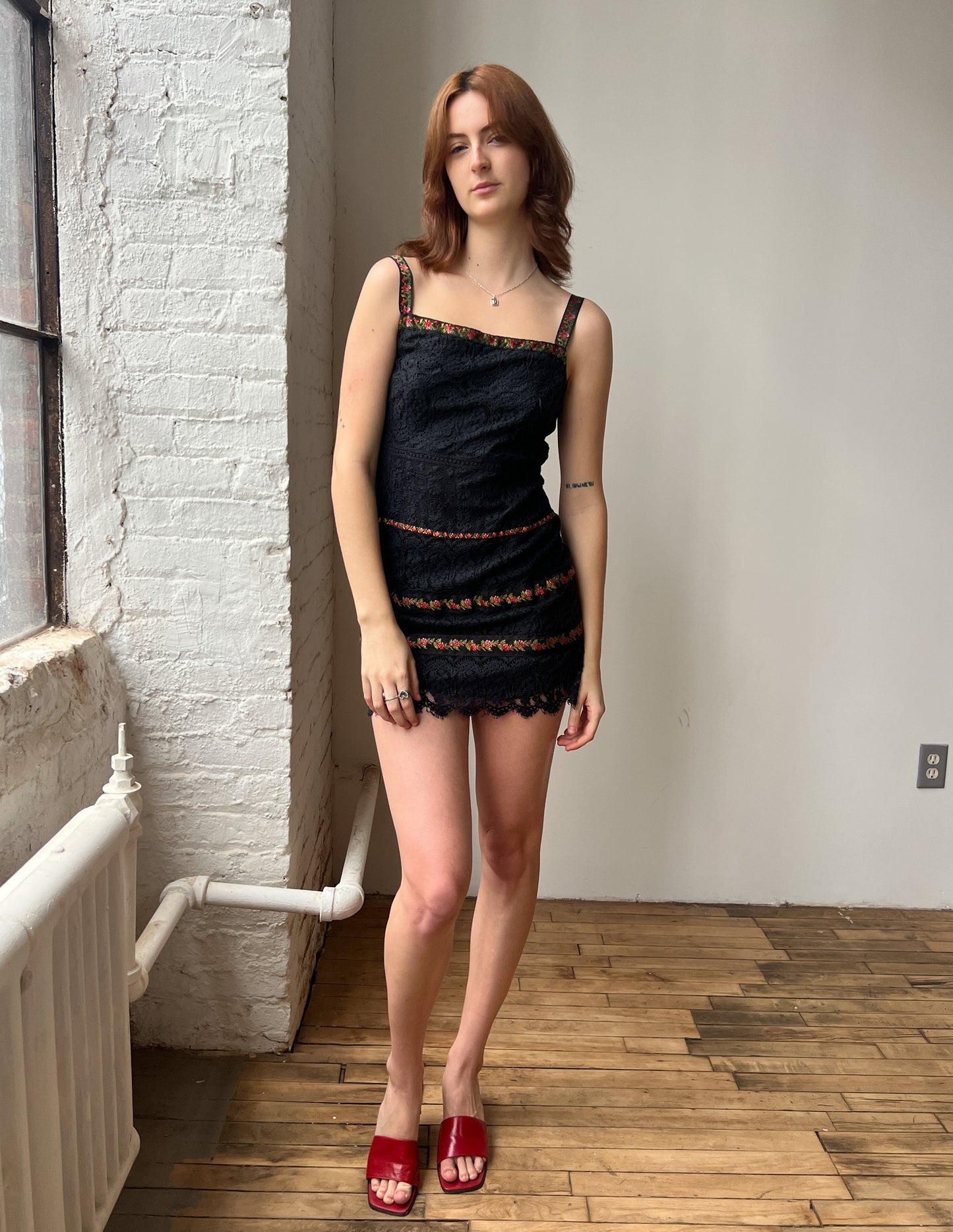 Nanette Lepore Lace Embroidered Mini Dress