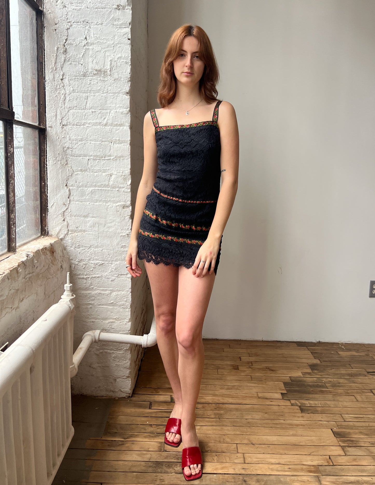 Nanette Lepore Lace Embroidered Mini Dress