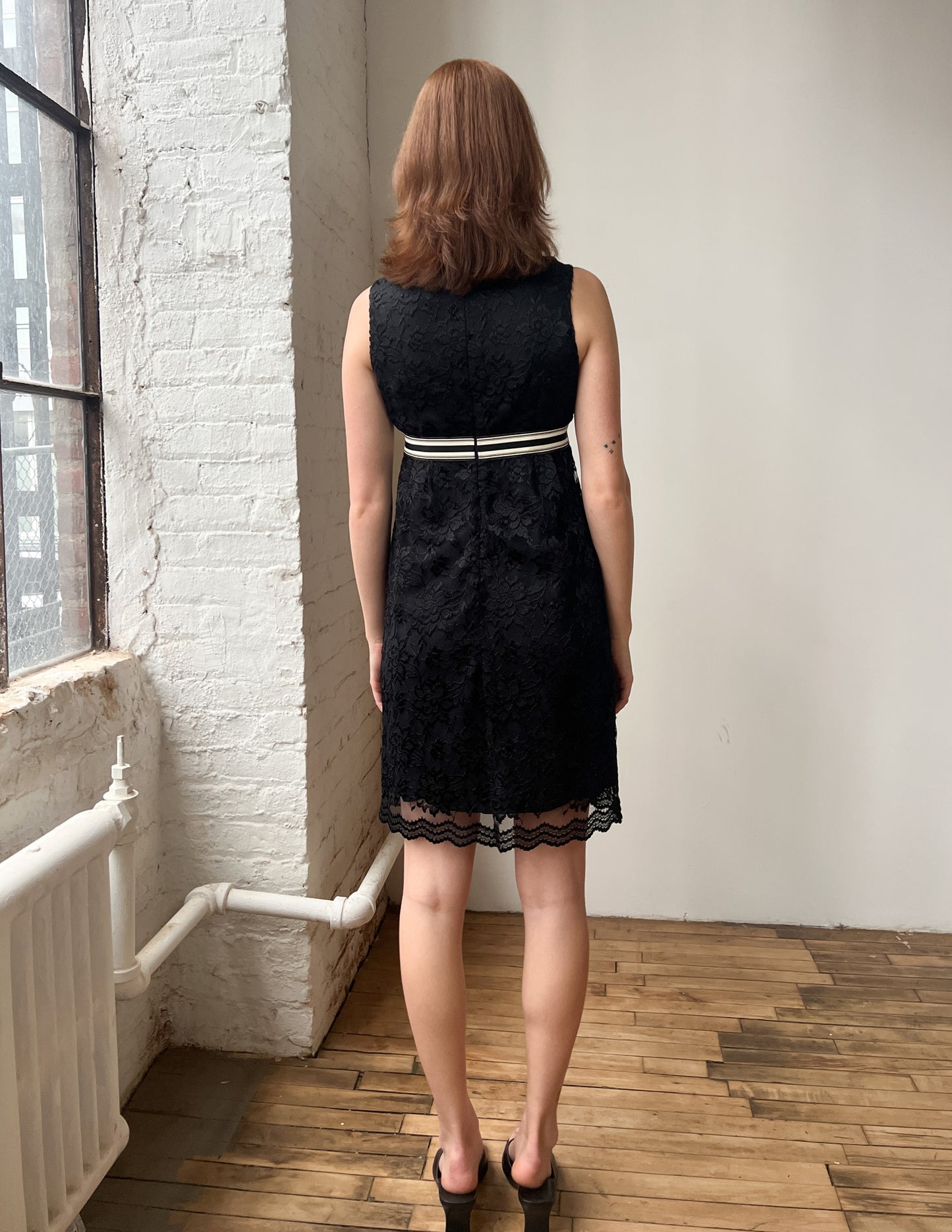Anna Sui Lace Bow Detail Dress