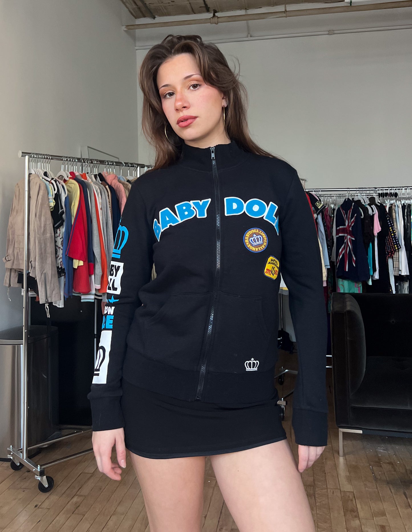 Baby Doll Patch Zip Up