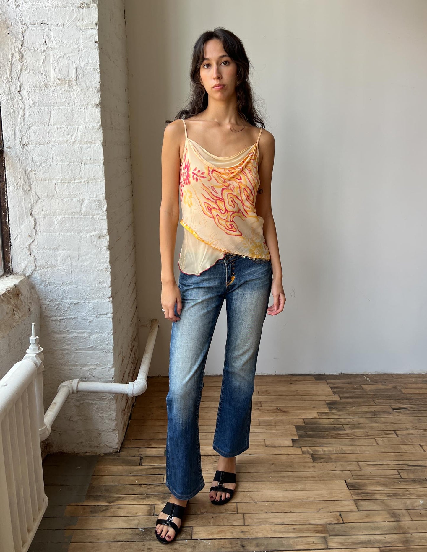 Vintage Mariela Rosati Watercolor Print Tank