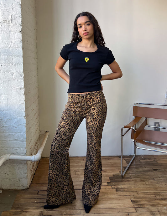 90s Leopard Print Pants