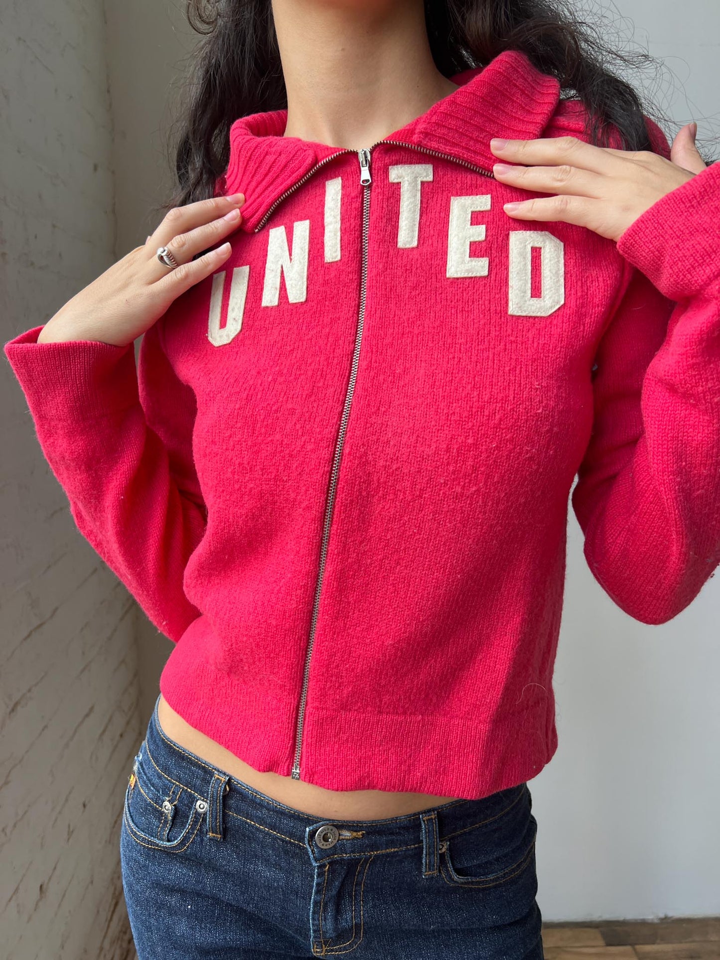 United Zip Up Sweater