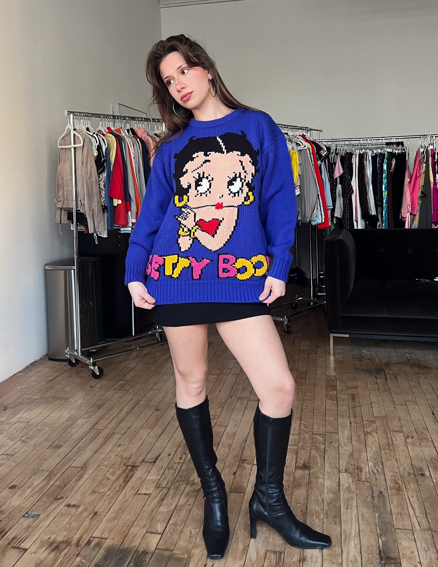 Vtg Betty Boop Sweater