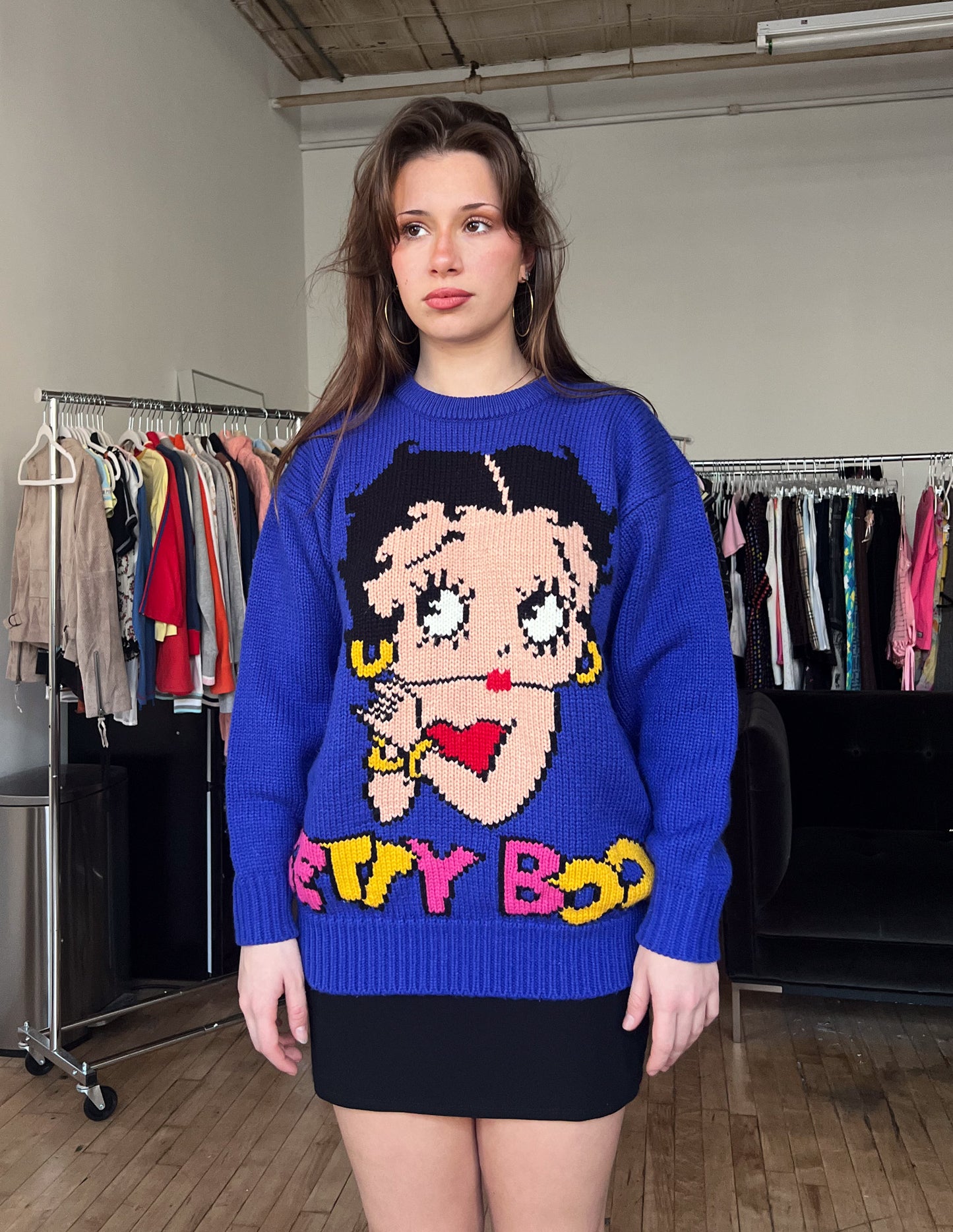 Vtg Betty Boop Sweater