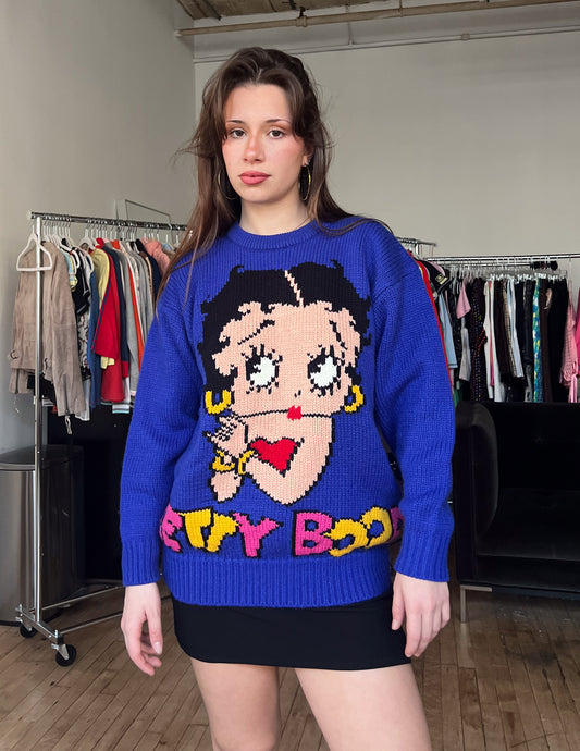 Vtg Betty Boop Sweater