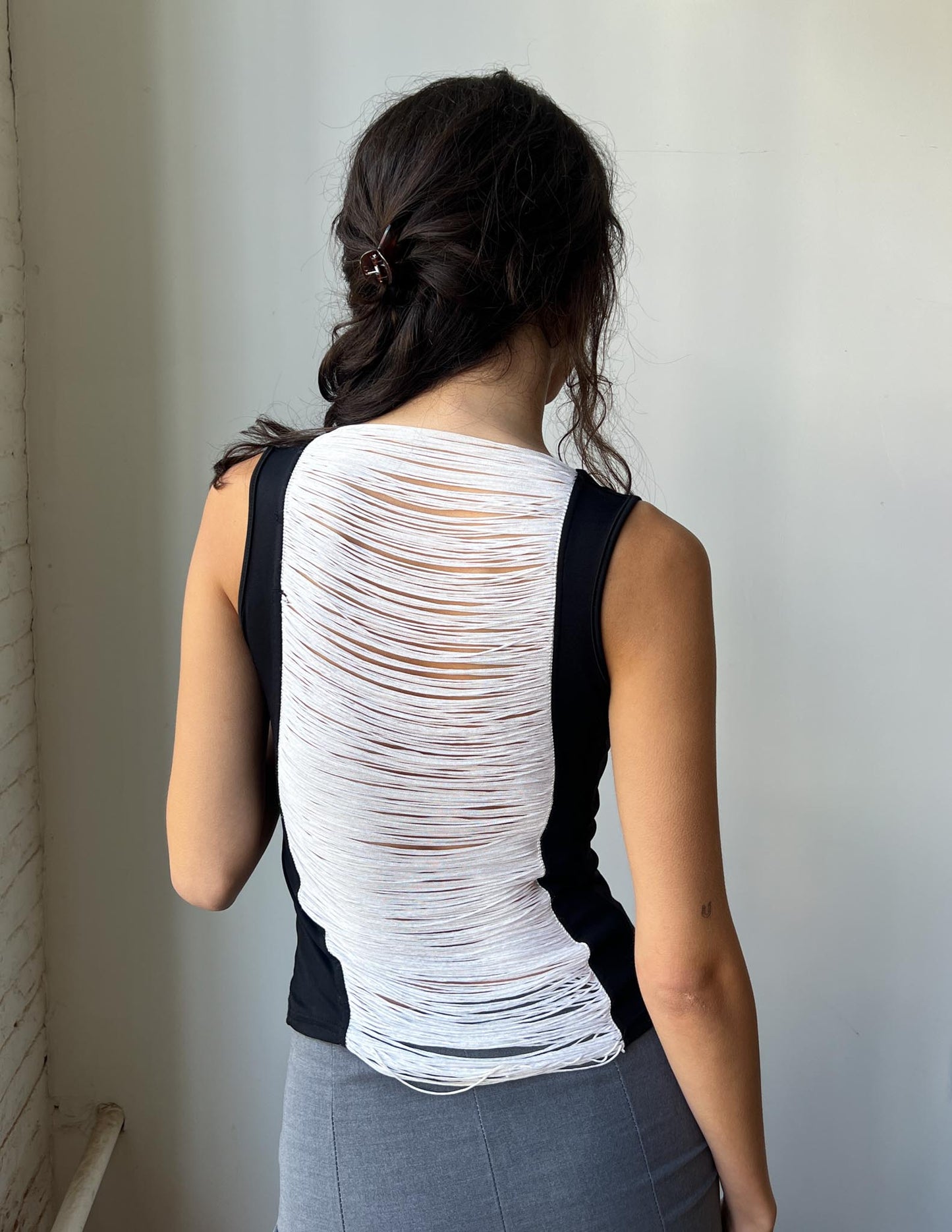 Vintage Vooch and Vecchia Open Back Detail Tank