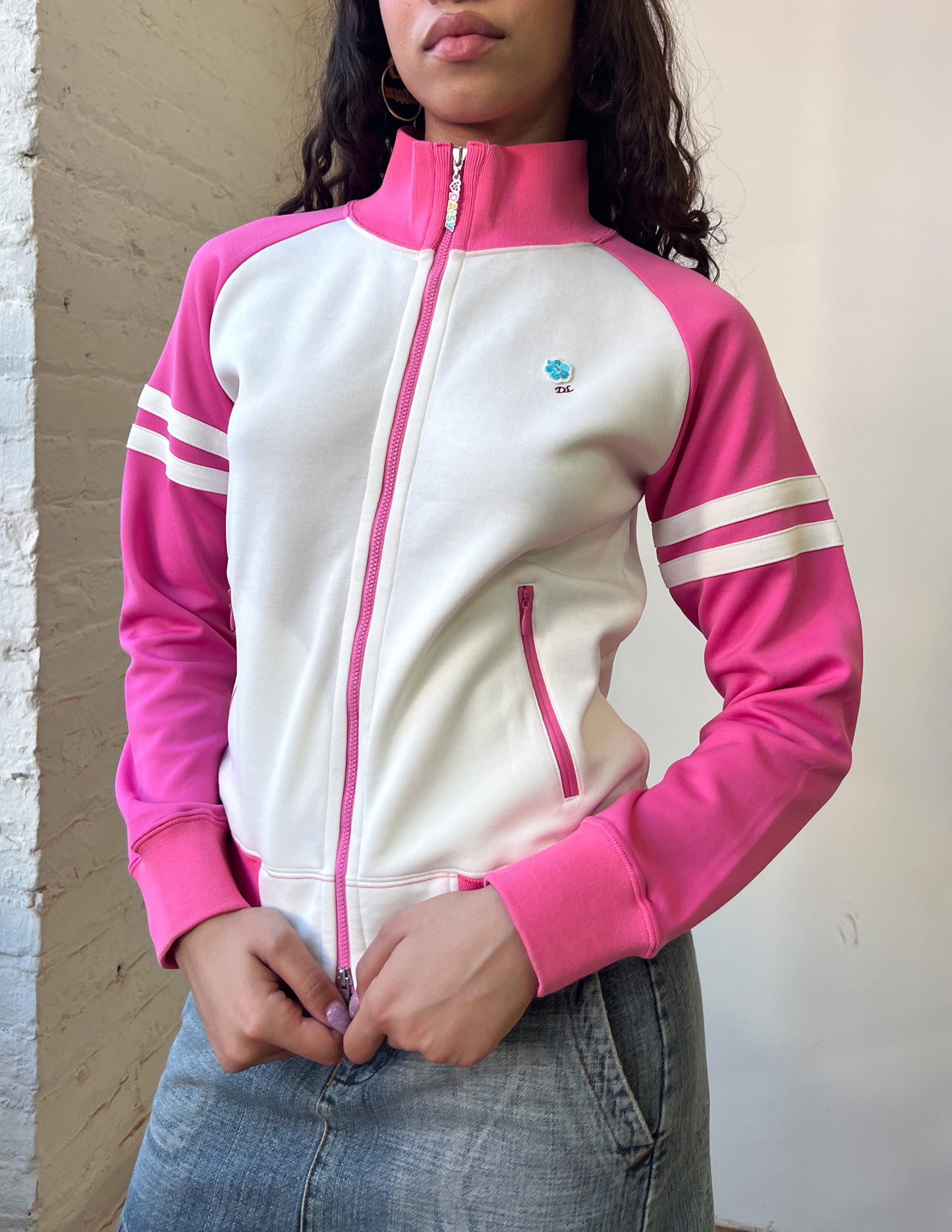Daisy Lovers Pink Detail Zip Up