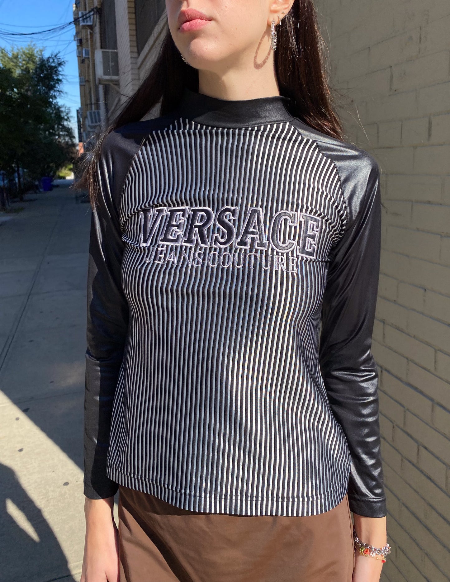 Versace Jeans Couture Striped Long Sleeve