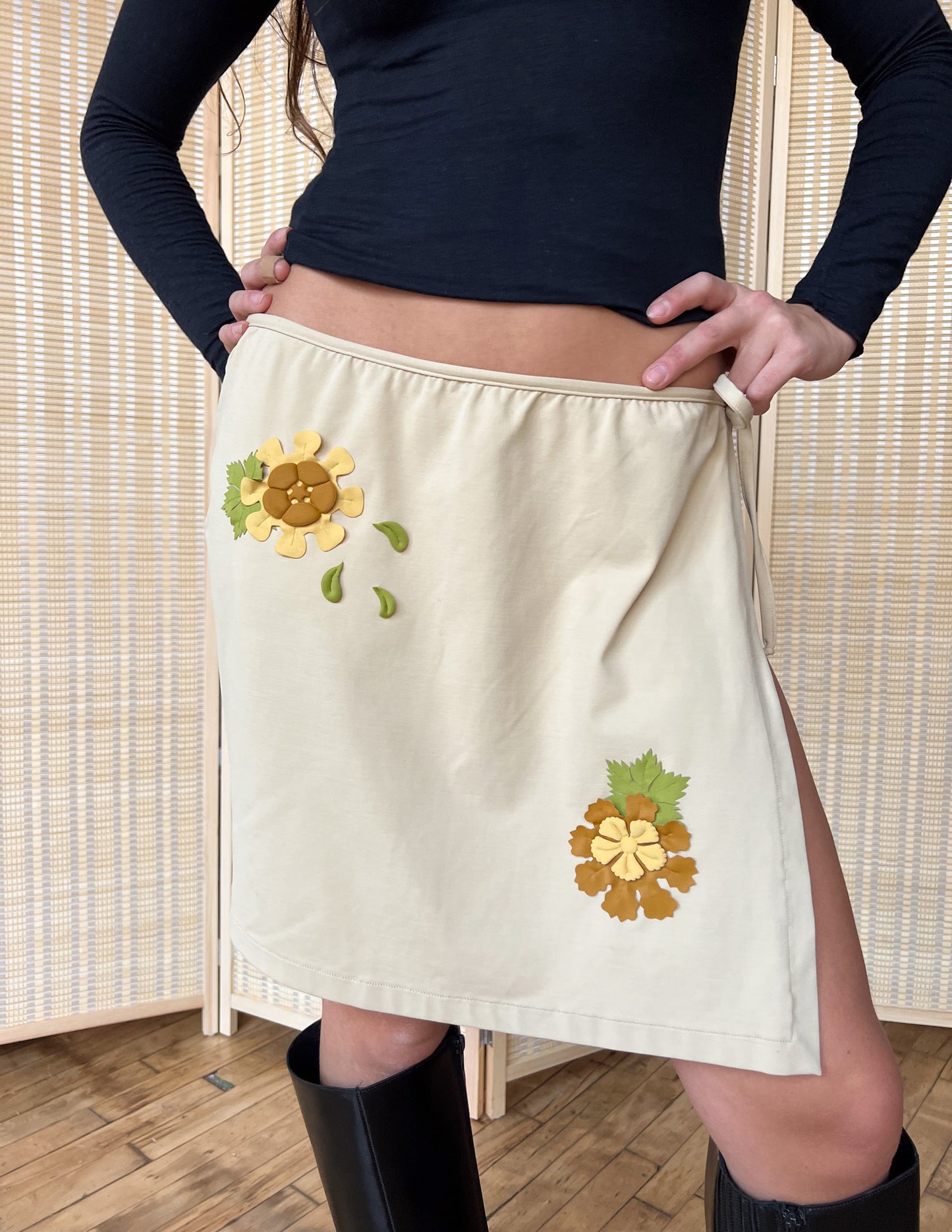 Fendi Mare Floral Wrap Skirt