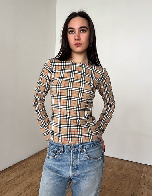 Burberry London Nova Check Long Sleeve