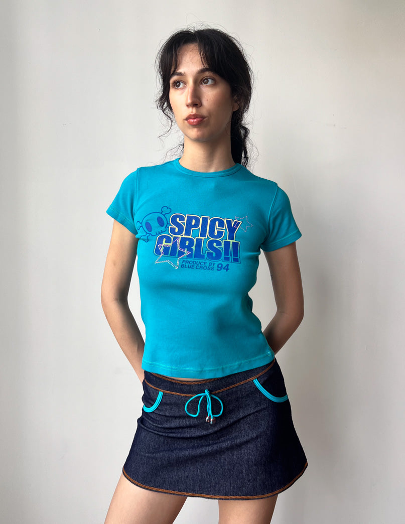 Blue Cross Spicy Girls Baby Tee