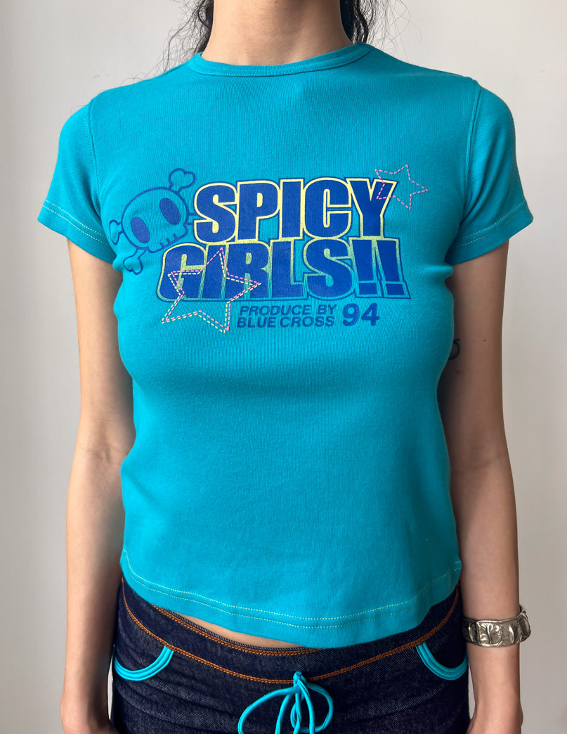 Blue Cross Spicy Girls Baby Tee