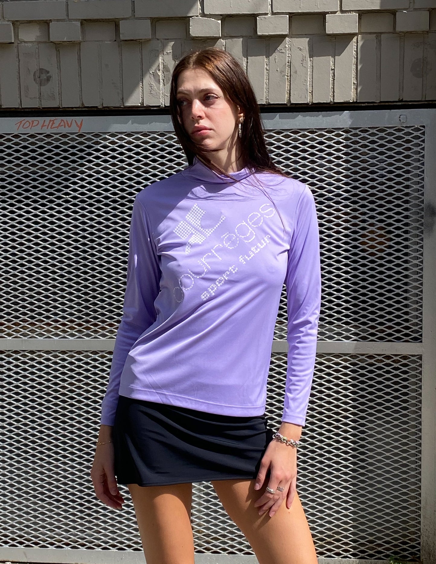 Vtg Courrèges Lilac Sport Futur Long Sleeve