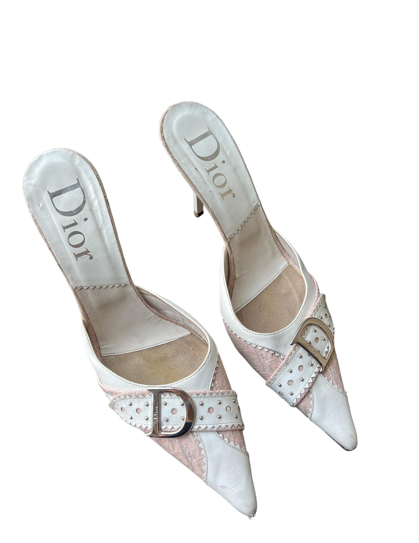 Christian Dior Buckle Kitten Heels