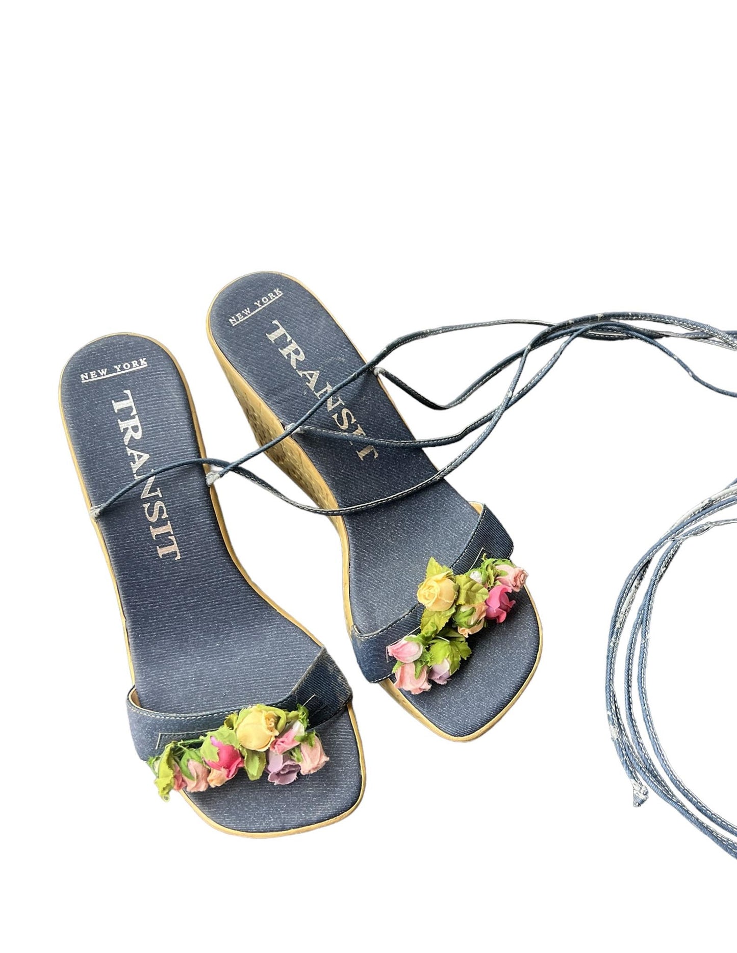 Vintage 90s Floral Appliqué Espadrilles