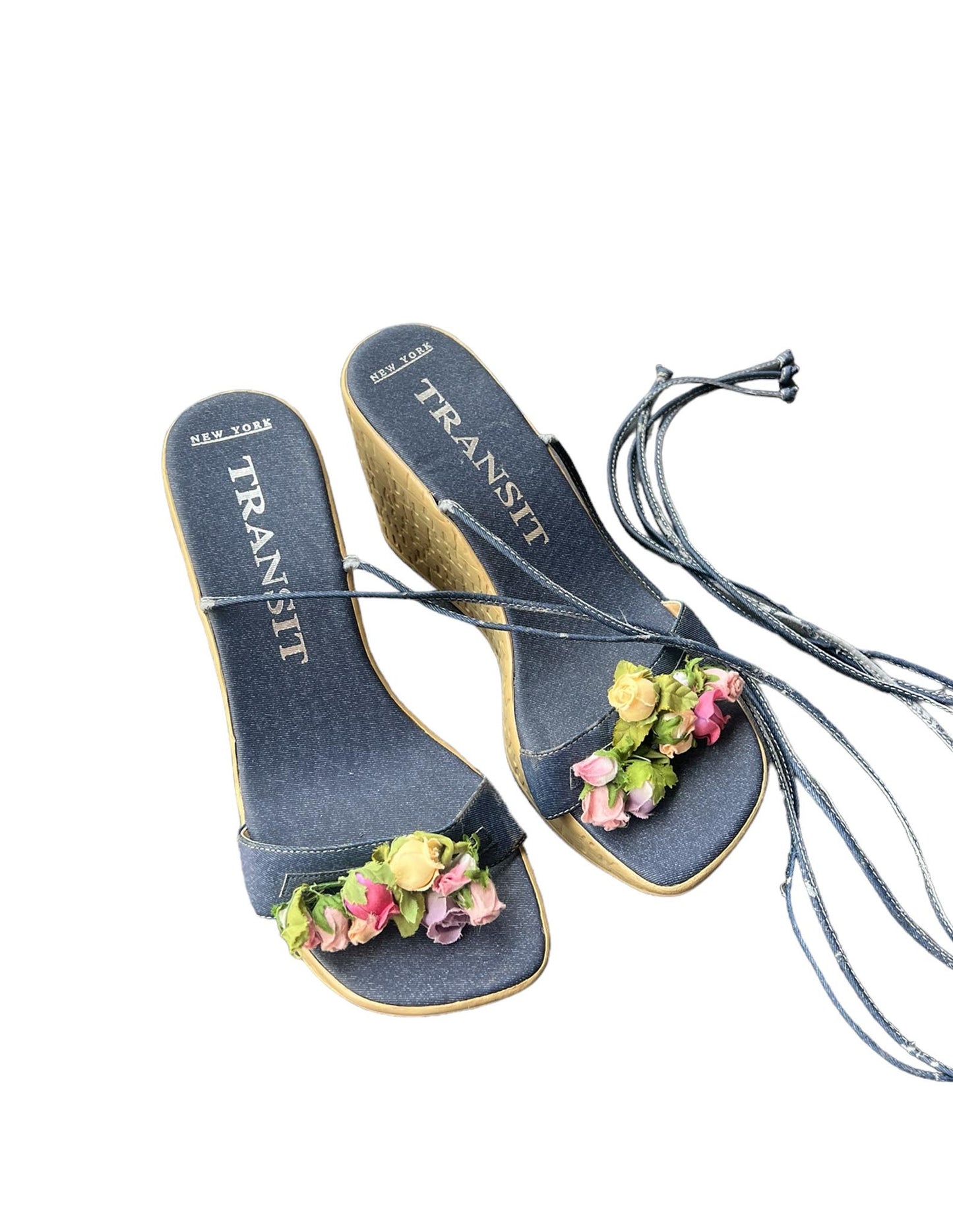 Vintage 90s Floral Appliqué Espadrilles